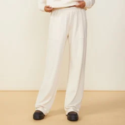 MONROW Supersoft Fleece Patch Pocket Sweat OFFWHITE Outlet